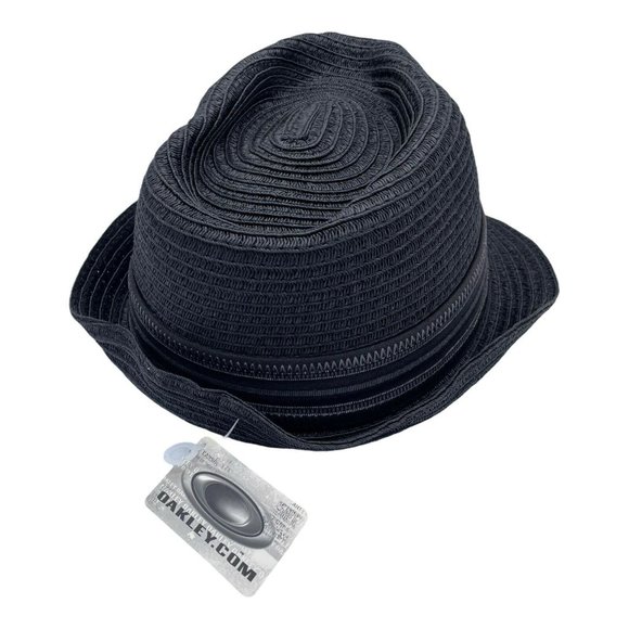 Oakley Cuban Fedora Black 7 1/4 Paper Straw - Picture 2 of 6